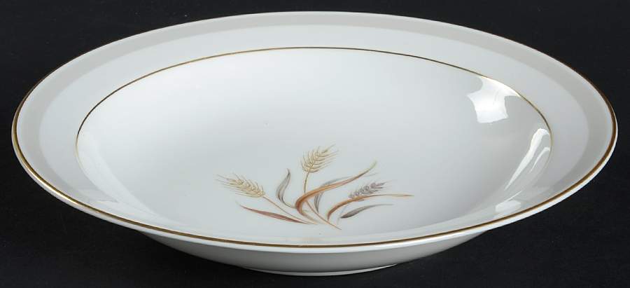 Harvest Gold Rim Soup Bowl by Sango-1