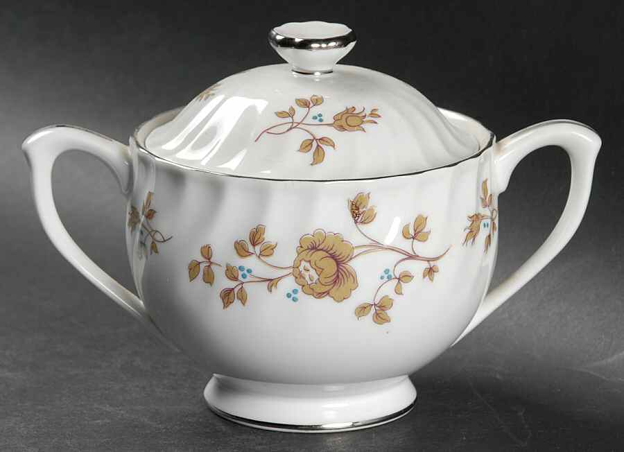 Hamilton Sugar Bowl & Lid by Sango-1