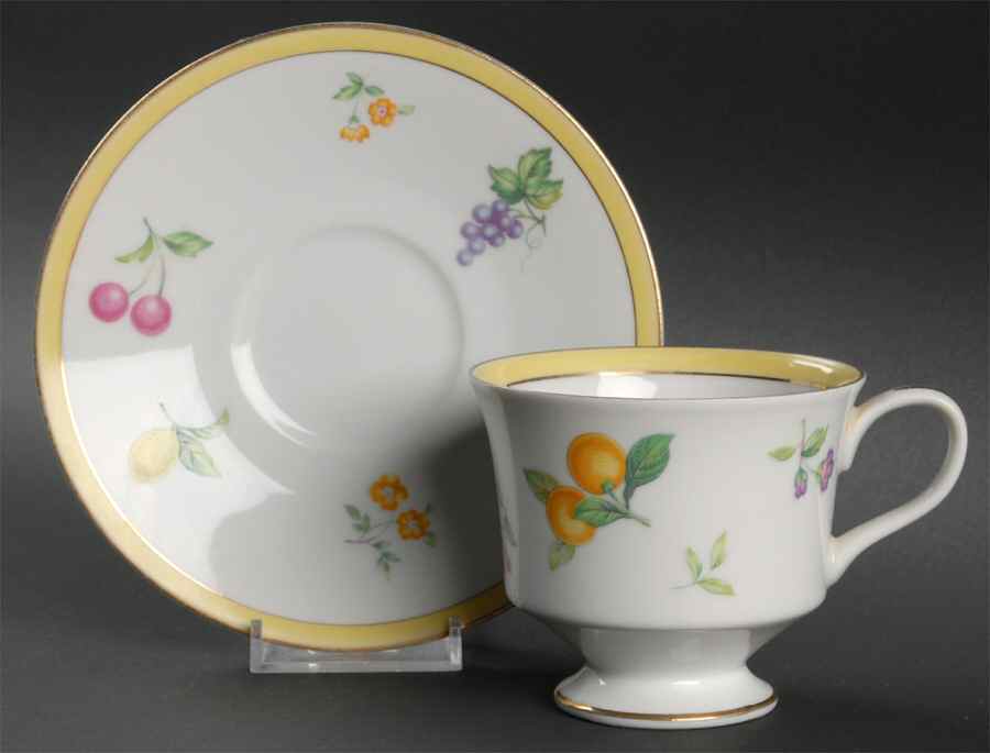 Hartsdale Footed Cup & Saucer Set by Sango-1