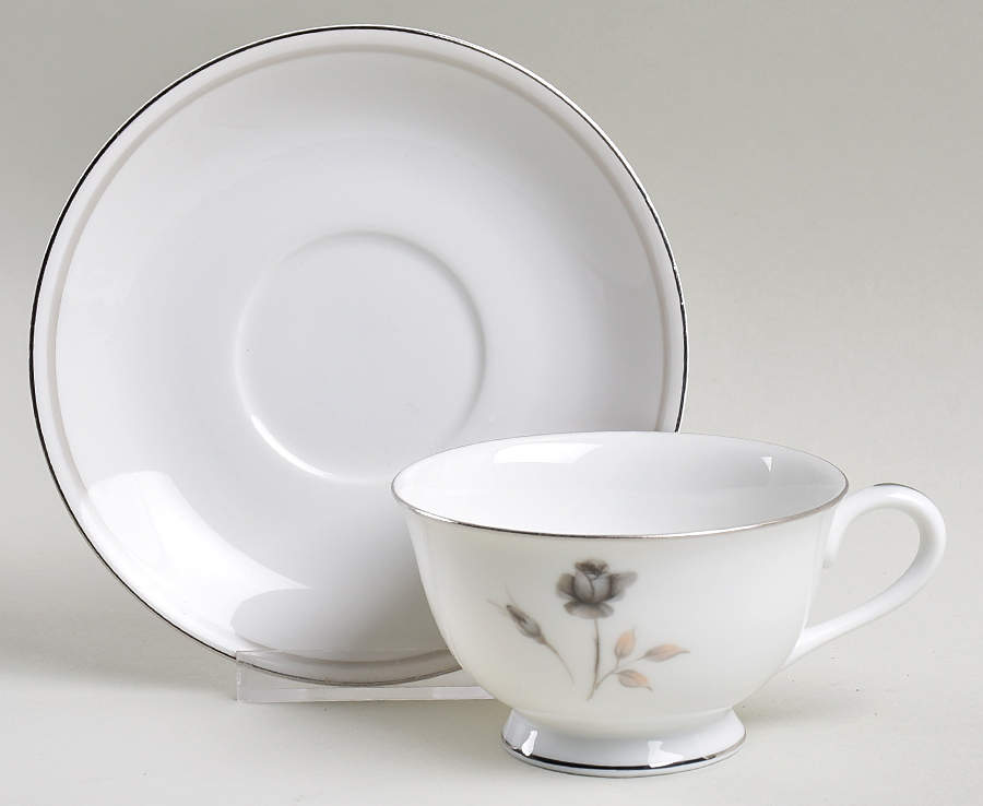Harmony Footed Cup & Saucer Set by Sango-1