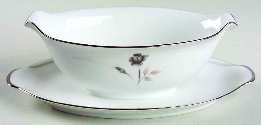 Harmony Gravy Boat with Attached Underplate by Sango-1