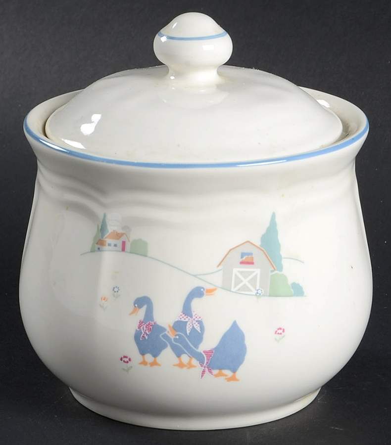 Harmony Sugar Bowl & Lid by Sango-1