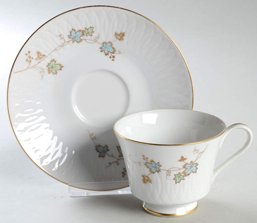 Haru Footed Cup & Saucer Set by Sango-1