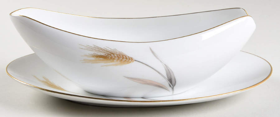 Harvest Gravy Boat & Underplate by Sango-1