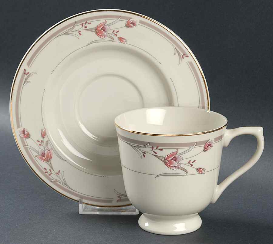 Heather Footed Cup & Saucer Set by Sango-1