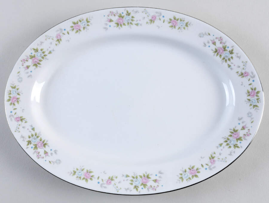 Heirloom 12" Oval Serving Platter by Sango-1