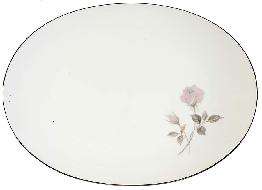 Helene 13" Oval Serving Platter by Sango-1