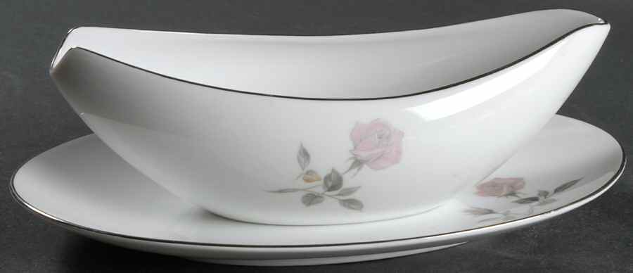 Helene Gravy Boat & Underplate by Sango-1