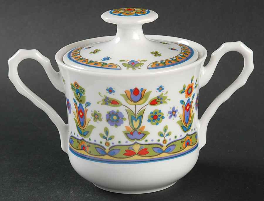 Hellespont Sugar Bowl & Lid by Sango-1