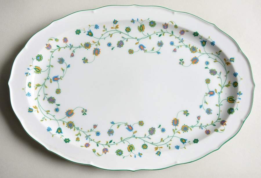 High Country 14" Oval Serving Platter by Sango-1