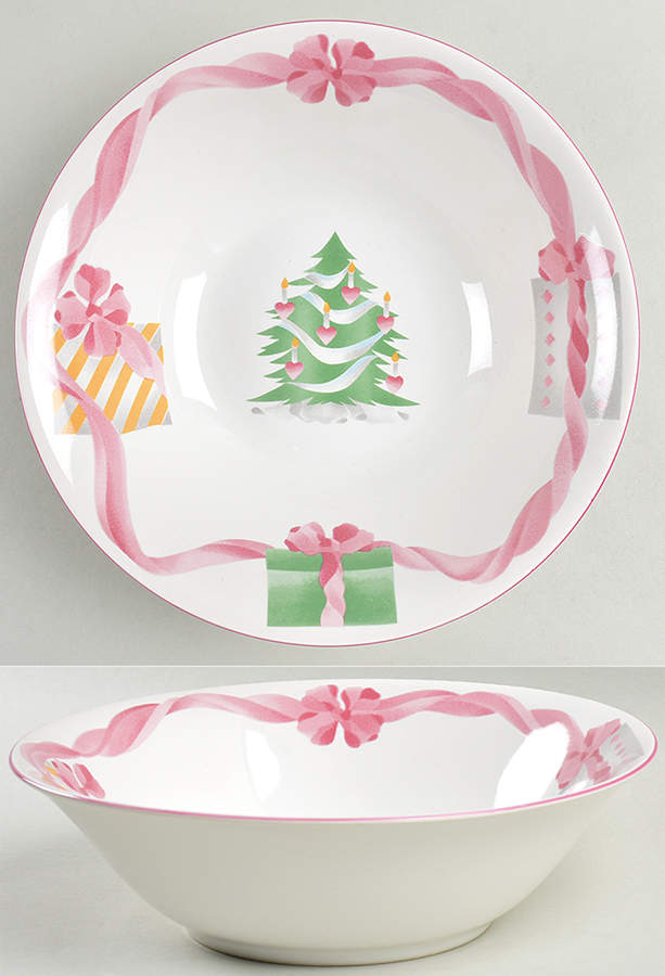 Home for Christmas (Indonesia) 9" Round Vegetable Bowl by Sango-1