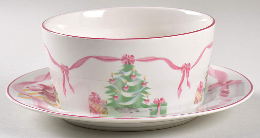 Home for Christmas (Indonesia) Salad Plate/Gravy Boat Stand by Sango-1
