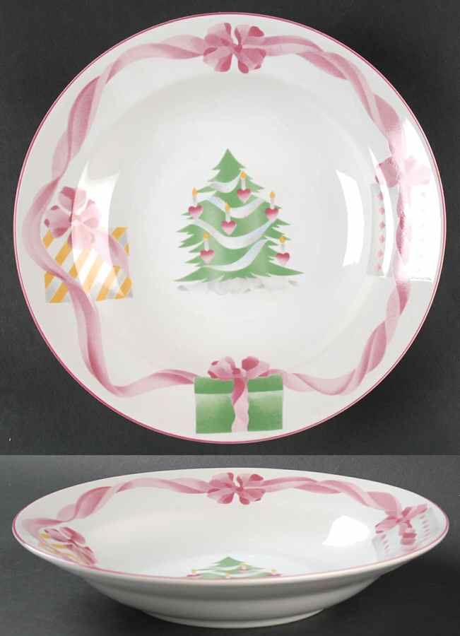 Home for Christmas (Indonesia) Large Rim Soup Bowl by Sango-1