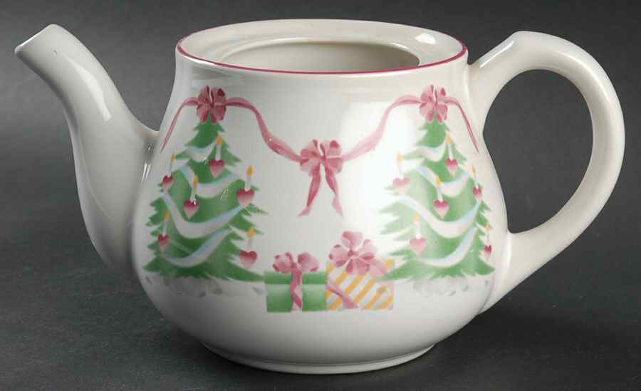 Home for Christmas (Indonesia) Teapot No Lid by Sango-1