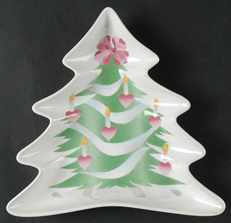 Home for Christmas (Indonesia) 1 Part Medium Tree Shaped Dish by Sango-1
