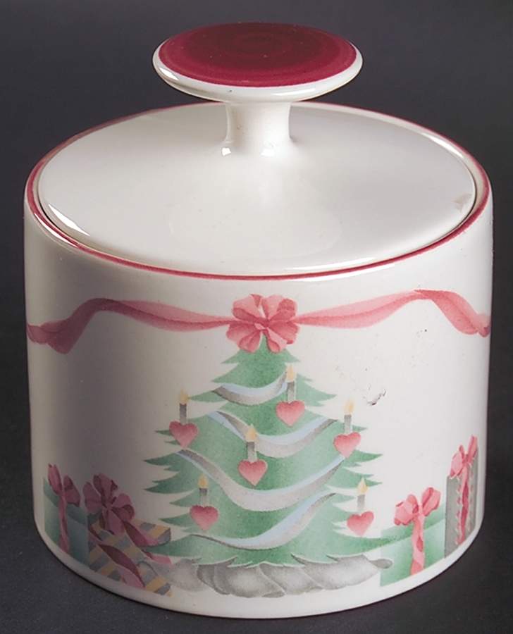 Home for Christmas (Korea) Sugar Bowl & Lid by Sango-1