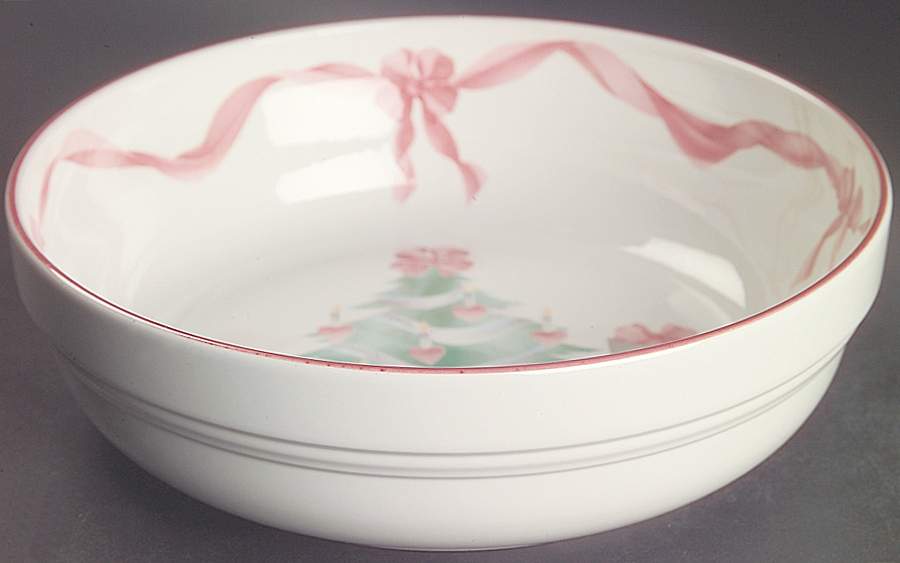 Home for Christmas (Korea) 9" Round Vegetable Bowl by Sango-1