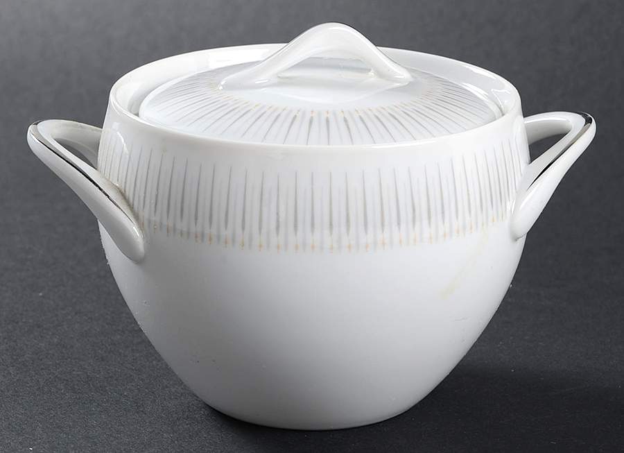 Horizon Sugar Bowl & Lid by Sango-1