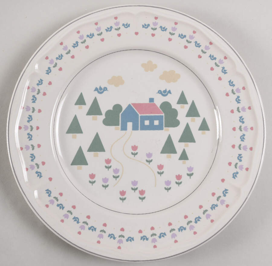 Home Sweet Home 12" Chop Plate (Round Platter) by Sango-1