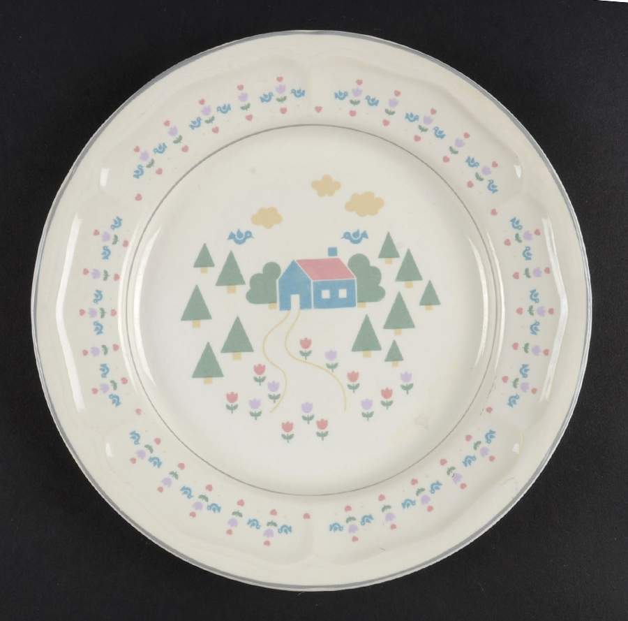 Home Sweet Home Salad Plate by Sango-1