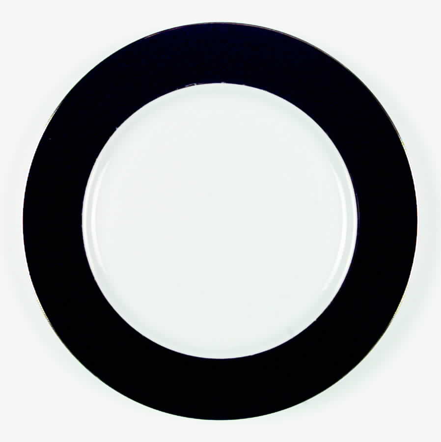Imperial Black Dinner Plate by Sango-1