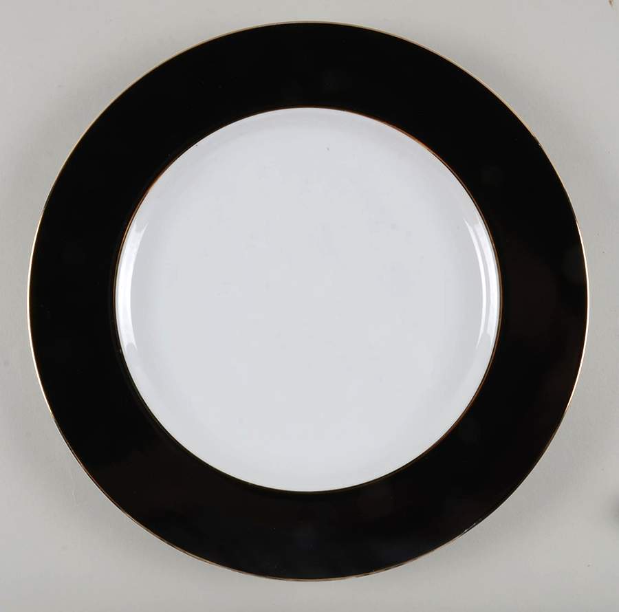 Imperial Black 12" Chop Plate (Round Platter) by Sango-1