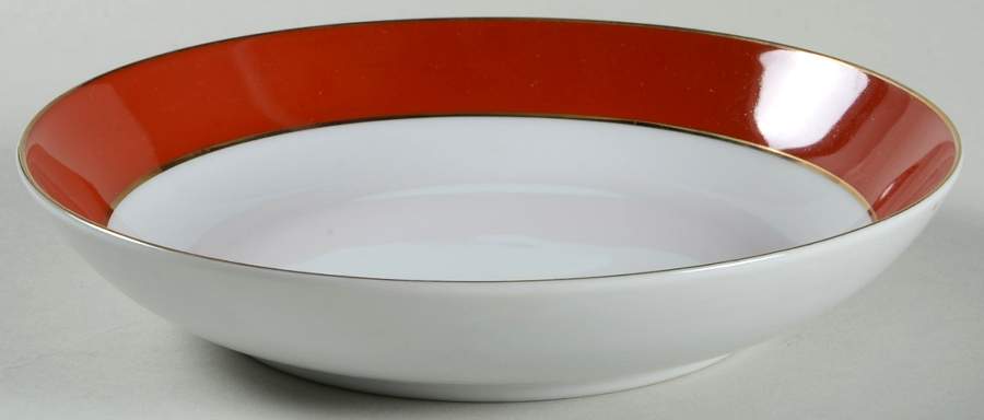 Imperial Orange Coupe Soup Bowl by Sango-1