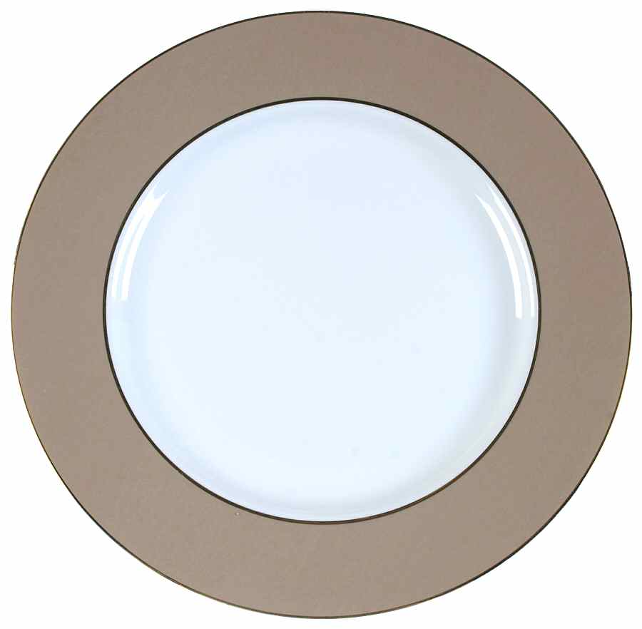 Imperial Taupe 12" Chop Plate (Round Platter) by Sango-1