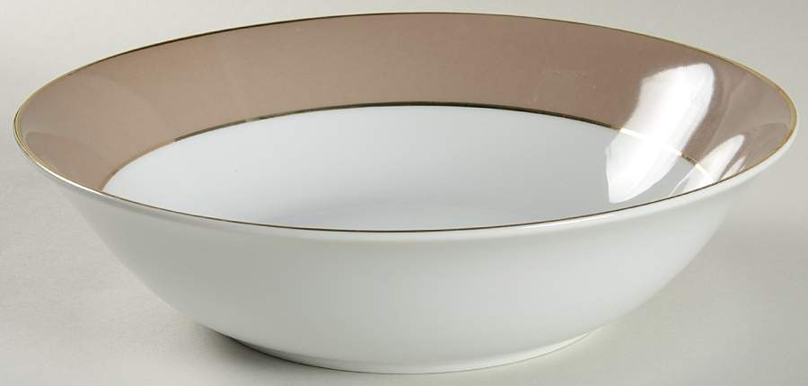Imperial Taupe 9" Round Vegetable Bowl by Sango-1