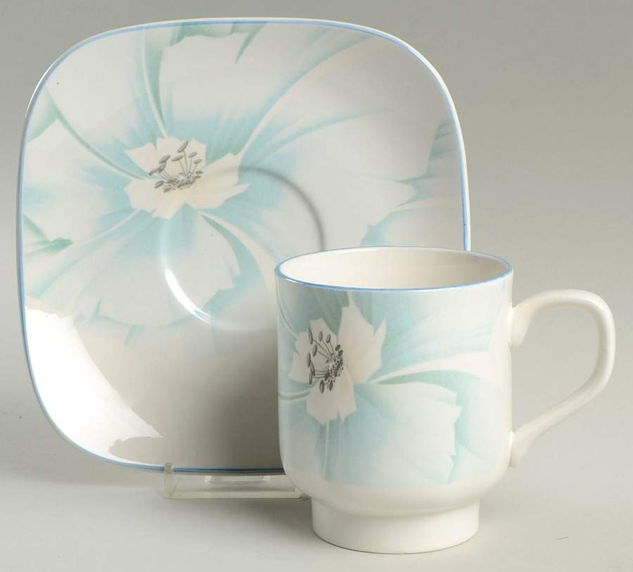Interlude Flat Cup & Saucer Set by Sango-1