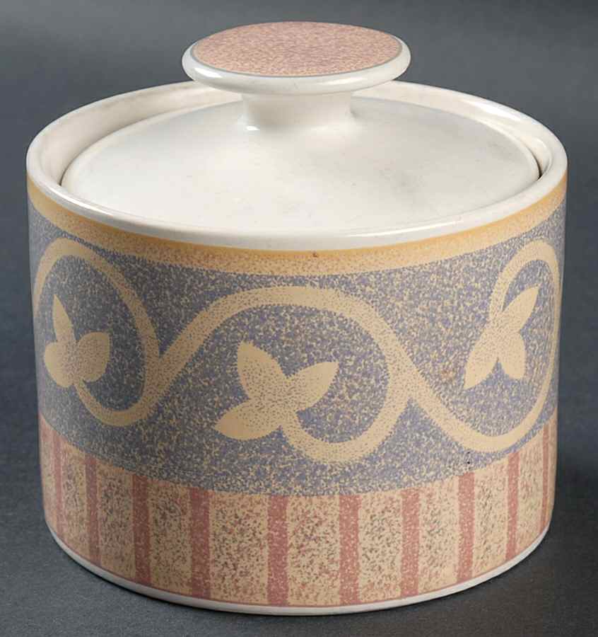Intrigue Sugar Bowl & Lid by Sango-1