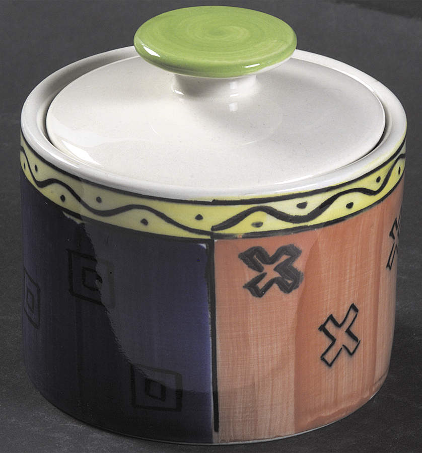 Italia Sugar Bowl & Lid by Sango-1