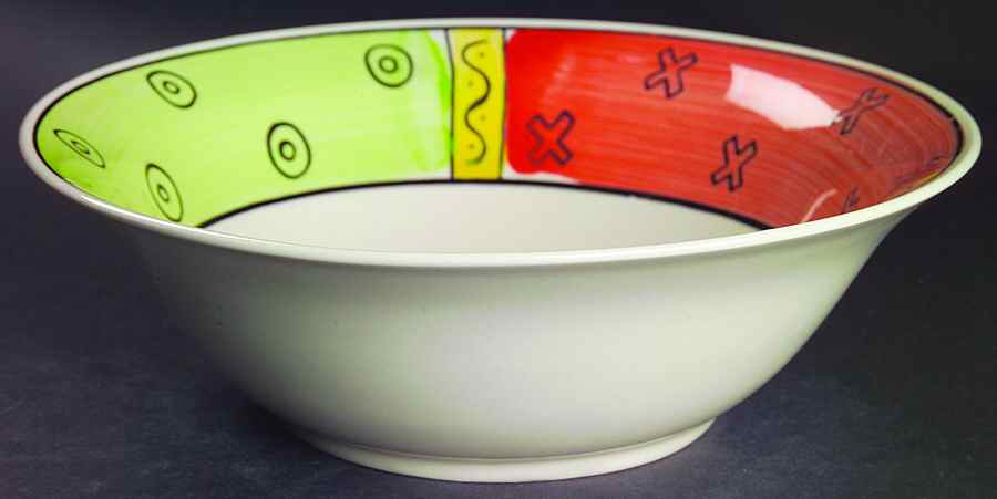 Italia 9" Round Vegetable Bowl by Sango-1