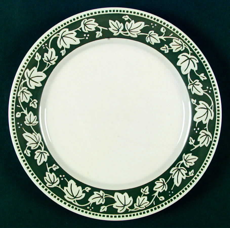 Ivy Charm Green Dinner Plate by Sango-1
