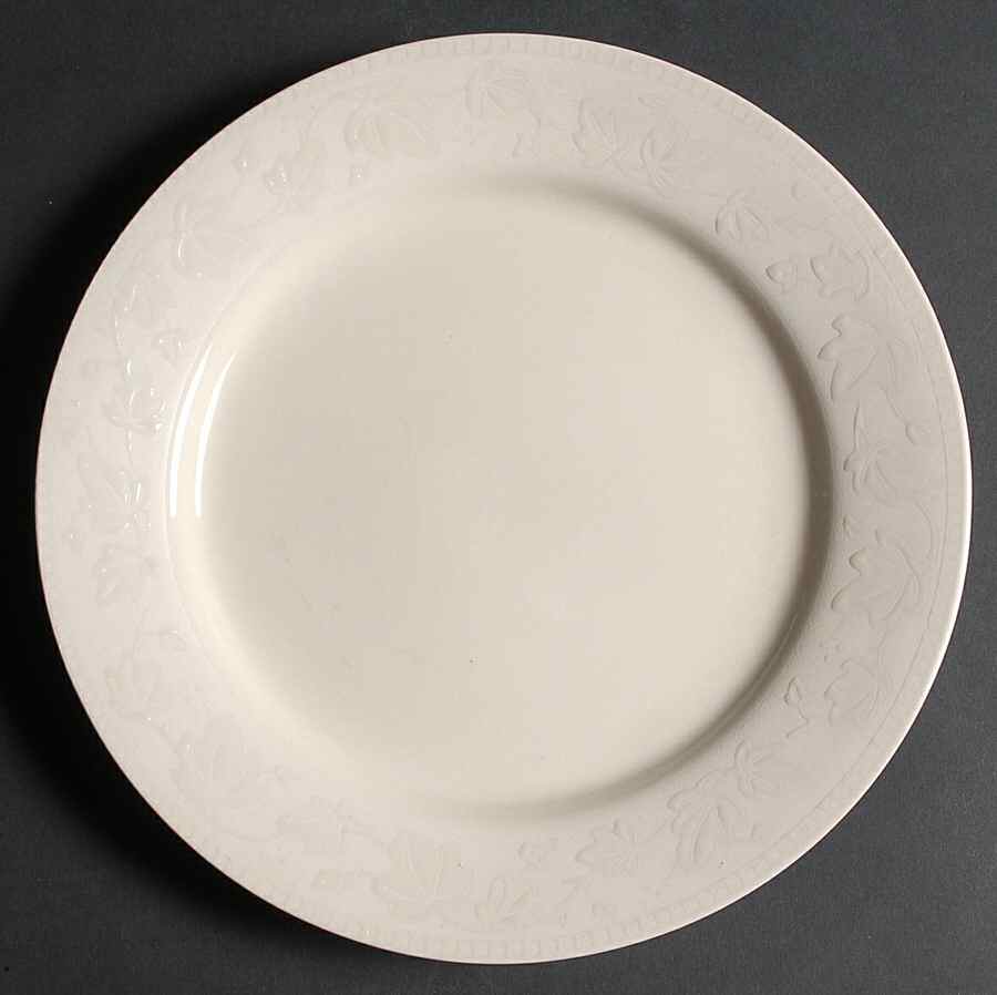 Ivy Charm White Dinner Plate by Sango-1