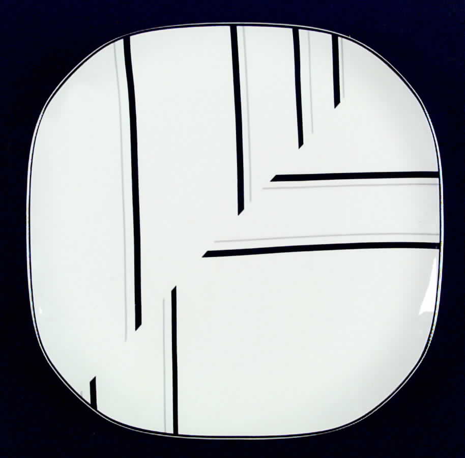 Jazz Dance Black Dinner Plate by Sango-1