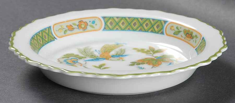 Jade Garden Rim Fruit/Dessert (Sauce) Bowl by Sango-1
