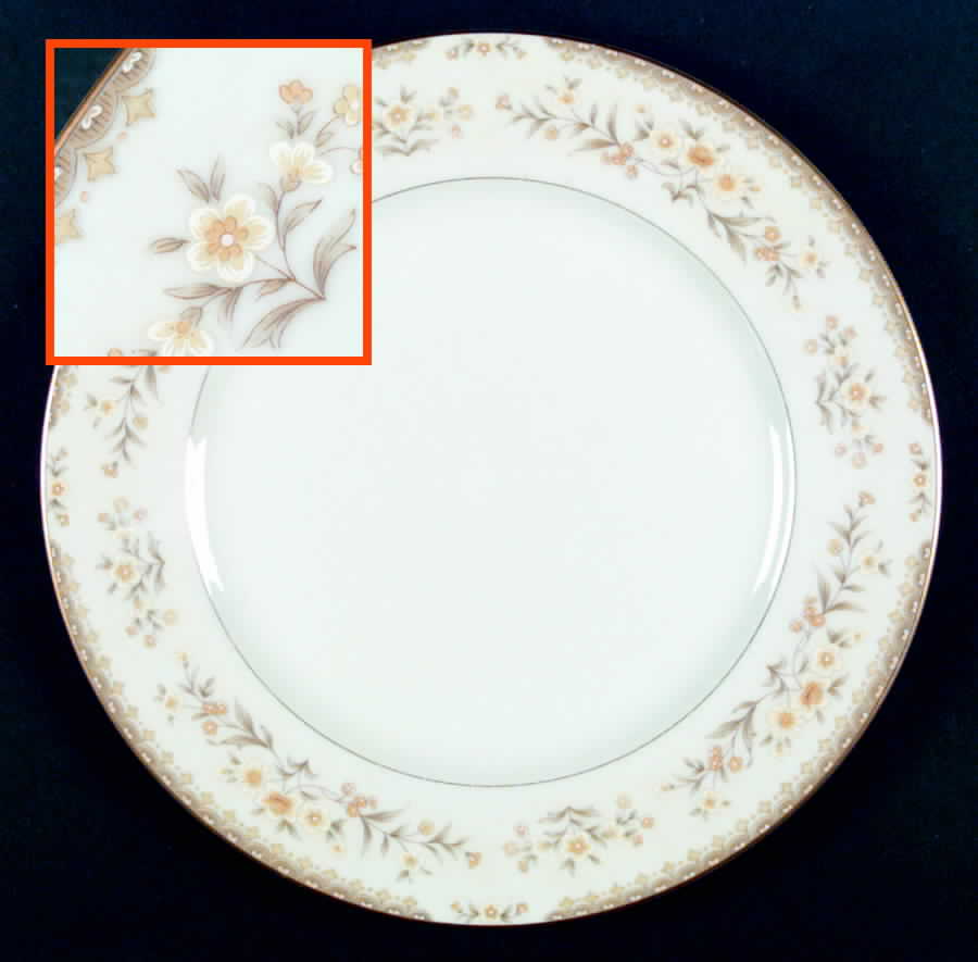 Jamestown (Gold Trim) Dinner Plate by Sango-1