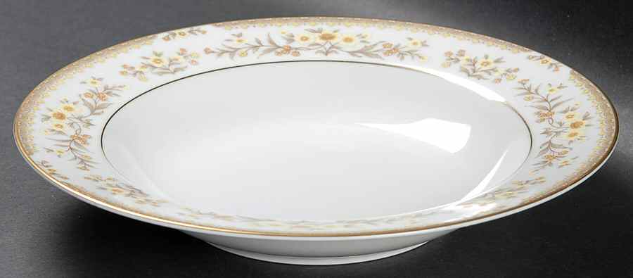 Jamestown (Gold Trim) Rim Soup Bowl by Sango-1