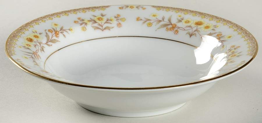 Jamestown (Gold Trim) Rim Fruit/Dessert (Sauce) Bowl by Sango-1