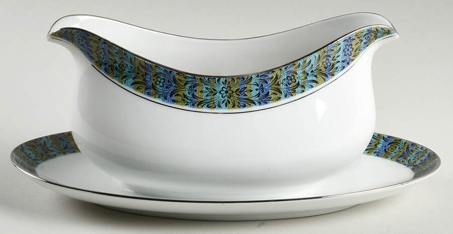 Janis Gravy Boat with Attached Underplate by Sango-1