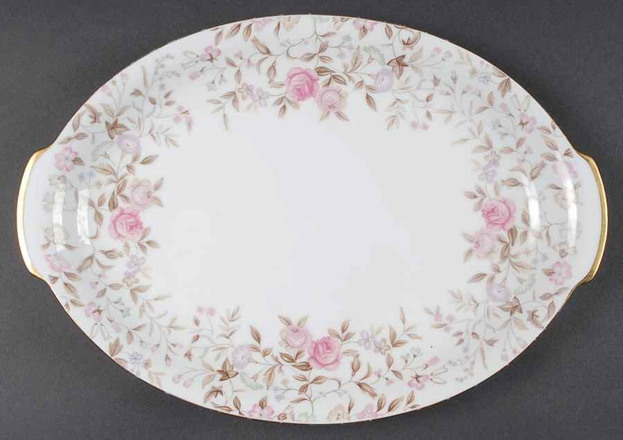 Jeannette 14" Oval Serving Platter by Sango-1