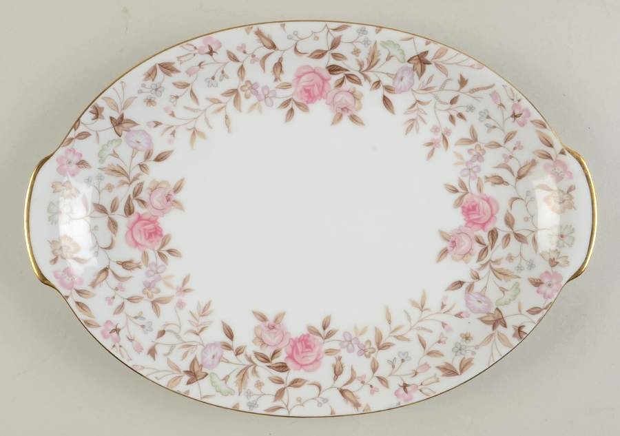 Jeannette 12" Oval Serving Platter by Sango-1