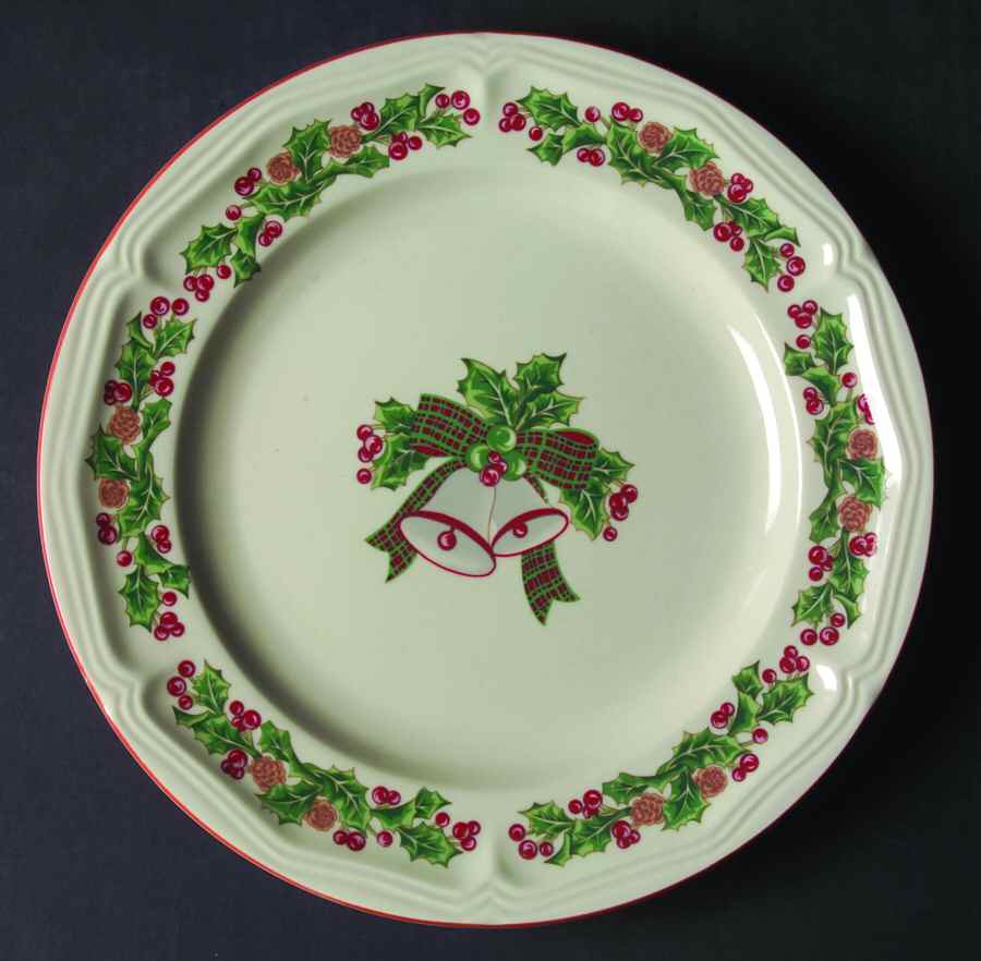 Jingle Bells Dinner Plate by Sango-1