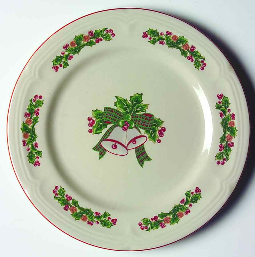 Jingle Bells Salad Plate by Sango-1