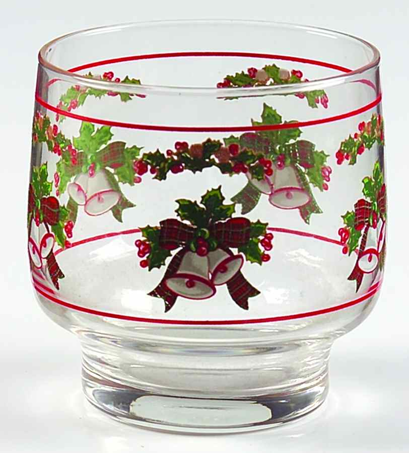 Jingle Bells Glassware Old Fashioned by Sango-1