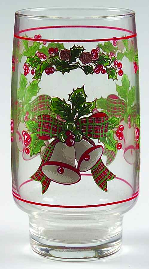 Jingle Bells Glassware Short Tumbler by Sango-1