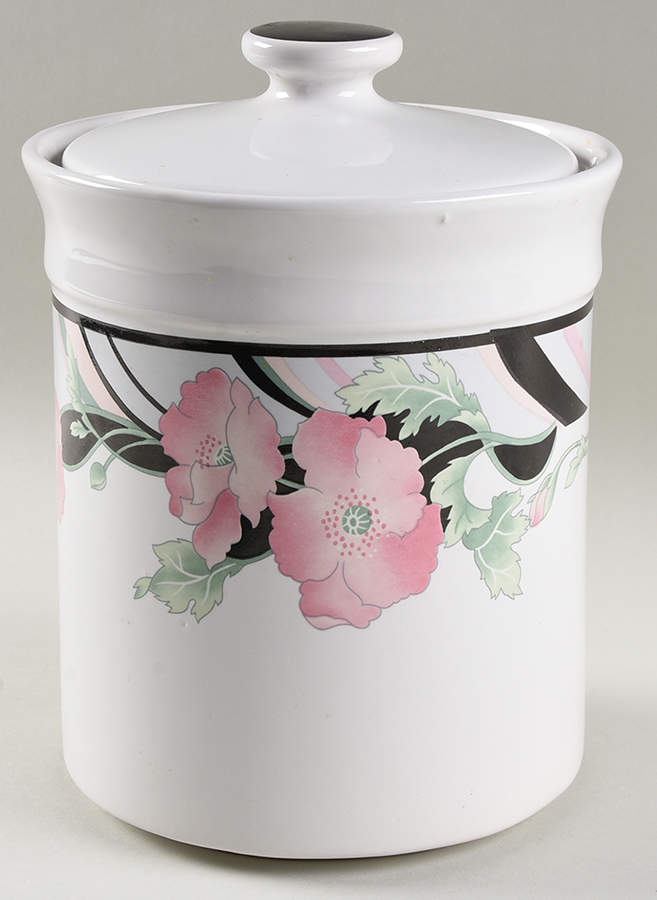 Jolie Extra Large Canister & Lid by Sango-1