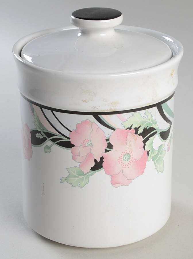 Jolie Medium Canister & Lid by Sango-1