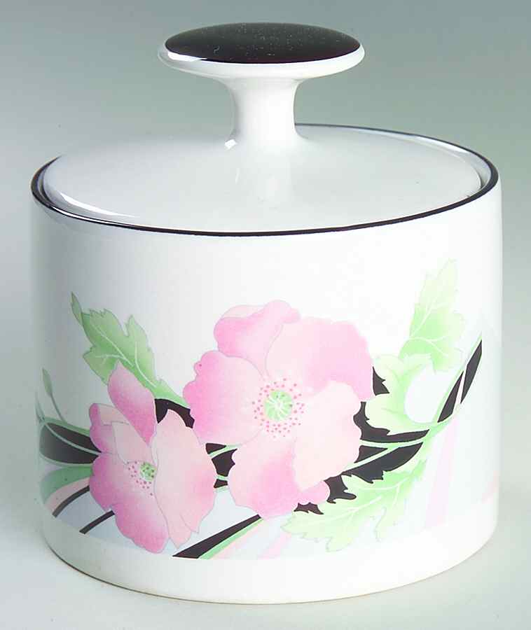 Jolie Sugar Bowl & Lid by Sango-1